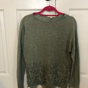 Lace sweater